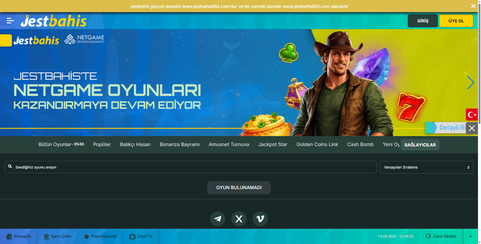 Jestbahis Casino İlk Üyelik Bonusu